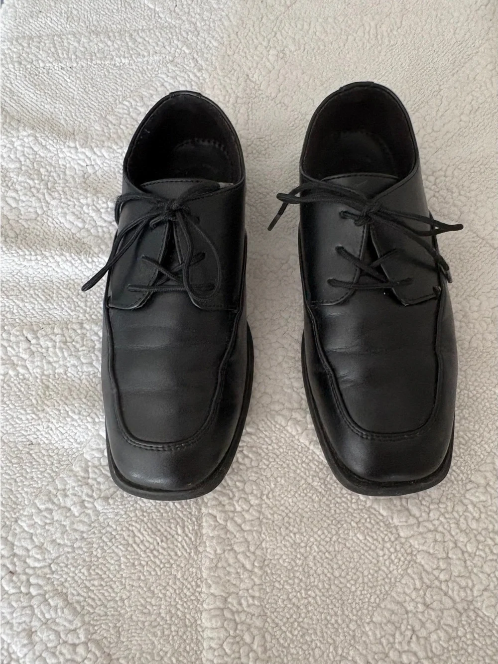 Black Dress Lace-Up Dress Shoes, Youth- big boy 3